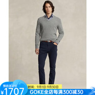 拉夫勞倫（POLO RALPH LAUREN）男士Varick修身直筒牛津斜紋棉布褲舒適棉質(zhì)長(cháng)褲通勤褲15885845 Aviator Navy 38 x32