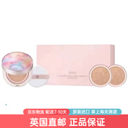 歐蕙（OHUI）氣墊CC粉底液歐惠氣墊C奇跡水分CC霜含替換芯防曬提亮遮瑕女神 歐蕙1正2替換裝花朵氣墊套裝  45