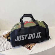 NBA CARES健身包干濕分離男籃球訓練包飛人雙肩包美式背包中學(xué)生書(shū)包 手提+雙肩獨立鞋倉(軍綠色)