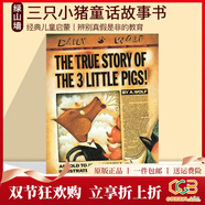 英文原版 The True Story of the Three Little Pigs 三只小豬童話(huà)故事 美國百本需讀 經(jīng)典兒童啟蒙圖畫(huà)故事書(shū) 綠山墻 . 綠山墻圖書(shū)