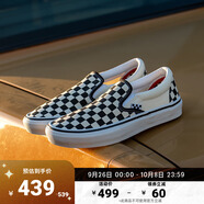 VANS范斯官方 Slip-On黑白棋盤(pán)格一腳蹬職業(yè)滑板鞋滑板初學(xué)者低幫 黑白棋盤(pán)格 38