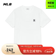 MLB短袖T恤男女時尚秋季休閑經典純色圓領25新款3ATSB0153-50WHS-M