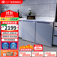 航天民生BCD-219WB 219升 臥式冰箱家用變頻風(fēng)冷無霜小型柜式雙門冰柜櫥柜嵌入式矮電冰箱 天空銀變頻 