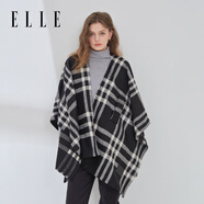 ELLE保暖披肩外搭女士夏季辦公室空調房居家午睡斗篷薄款