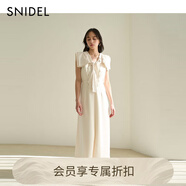 SNIDEL2025春夏新品優(yōu)雅氣質(zhì)無袖收腰海軍領(lǐng)結(jié)連衣裙SWFO252068 象牙白 S (0)