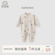 乖奇熊嬰兒衣服春秋季睡衣男女寶寶連體衣純棉新生兒哈衣爬服純棉秋冬裝