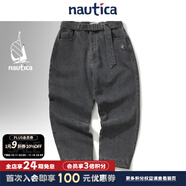 nautica white sail白帆×CityBoy 日系中性寬松薄絨內(nèi)里舒適顯瘦水洗牛仔PW5412 雪貂0RM XL