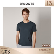 巴魯特（Brloote）男短袖T恤時(shí)尚休閑色圓領(lǐng)體恤衫夏季 深灰 185/104A