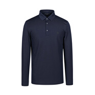 卡爾丹頓【商場(chǎng)同款】卡爾丹頓長(cháng)袖POLO衫男2025秋冬新款柔軟彈力翻領(lǐng)T恤 藍色 2XL /54