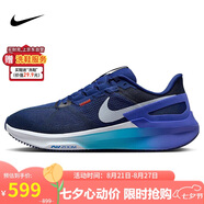 耐克NIKE男子跑步鞋 AIR ZOOM STRUCTURE 25運動(dòng)鞋DJ7883-017深藍43