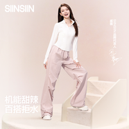 SIINSIIN傘兵褲女夏防曬褲子薄款休閑運(yùn)動褲沖鋒登山褲速干工裝褲 【四季款-常規(guī)】顯瘦黑 (建議161-174cm) M （100斤-120斤）