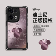 迪士尼（Disney）適用OPPOReno13手機殼oppo斜跨Reno12長(cháng)Reno11掛繩Reno10粉色9軟8防摔7件6保護A3套4女5新SE款Pro 黑色-漸變紫金屬米妮 OPPO_R17