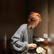 毛衣女冬季韓系寬松慵懶風(fēng)蝙蝠袖圓領(lǐng)加厚毛衣女秋冬重工復(fù)古軟糯 灰色【超顯身材的上衣/御姐系/歐美潮牌/甜酷風(fēng)/鹽 S