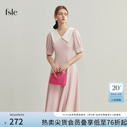 范思藍(lán)恩范思藍(lán)恩22FS2759法式連衣裙女夏季溫柔風(fēng)甜美氣質(zhì)顯瘦長(zhǎng)裙小黑裙 腮粉 XL