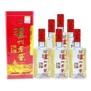 瀘州老窖股份出品濃香型白酒 商務(wù)宴請送禮自飲 52度 450mL 6瓶 瀘州老窖六年窖鐵盒