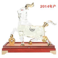 五糧液（WULIANGYE）集團 52度 十二生肖紀念酒 禮盒裝收藏送禮酒水 52度 750mL 1瓶 羊年如意生肖紀念 瓶