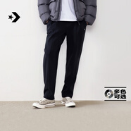 匡威（Converse）官方 秋冬新品男簡(jiǎn)約星箭插扣腰帶直筒褲長(cháng)褲M(mǎn)CJ130 MCJ130-023 M (170/78A)
