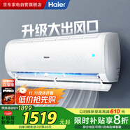 海爾（Haier）空調1匹掛機一級能效變頻速冷暖護眠自清潔大風(fēng)量防直吹凈化除菌KFR-26GW/B1KPB81U1