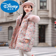 迪士尼反季清倉巴拉赫中大童兒童羽絨服女童中長(cháng)款2025新款洋氣童裝特價(jià) 粉色 粉毛領(lǐng) 均碼