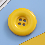 黑色毛衣女大圓邊樹(shù)脂四眼鈕扣女裝大衣扣子百搭毛衣白色皮衣黑色 大黃 均碼 如需其他數量請T