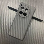 盾殼（duncoo）一加12凱夫拉手機殼芳綸纖維保護套碳纖商務(wù)風(fēng) 黑灰色1500D精孔款 一加12