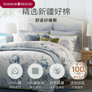 Harbor House美式風(fēng)格100%棉床上四件套天絲純棉秋冬季磨毛床單被套家紡套件 美式簡(jiǎn)約風(fēng)-Giclee全棉磨毛 40支 1.5米床 床單款 （被套200*230cm）
