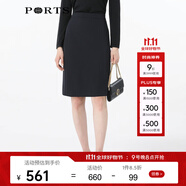 PORTS寶姿女裝秋冬新品中裙ALL9S002JWP052 BLACK XXS (0)