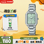 卡西歐（CASIO）手表女士SHEEN簡(jiǎn)約石英腕表冰晶藍送女友SHE-4555D-3A