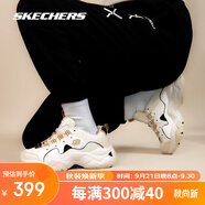 斯凱奇（Skechers）女鞋奶蓋熊丨春秋款女子時(shí)尚撞色低幫厚底熊貓鞋休閑老爹鞋