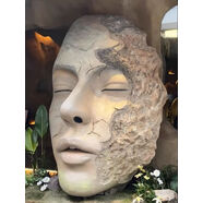 泡沫雕塑巨型人臉打卡地引流酒吧咖啡館美陳 2米高人臉可尺寸顏色款式2
