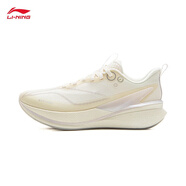 李寧（LI-NING）赤兔8pro專(zhuān)業(yè)競速訓練跑鞋女25新款透氣舒適運動(dòng)跑鞋 米白色-4 36