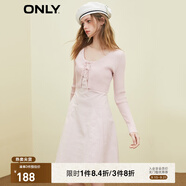 ONLY時尚氣質(zhì)A字收腰套裝開衫連衣裙女|123107044 C38 紫羅蘭色HUSHED VIOLET M (165) 84A