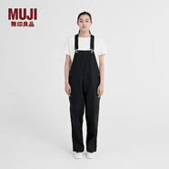 無(wú)印良品 MUJI IDEE 男女通用背帶褲男款女款多巴胺薄荷曼波風(fēng)GA18CC2S  黑色 M