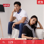 Levi's李維斯25新款情侶同款簡約休閑時尚百搭LOGO印花短袖T恤