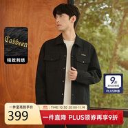 卡賓千鳥格肌理夾克24秋外套LOGO刺繡街頭 煤黑色01 48 