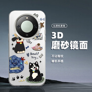 藝彩家 適用榮耀x70手機殼x50i潮牌彩銀x60GT磨砂X40男女X30防摔2025超火X60PRO乖乖小狗H1保護套 月光銀-乖乖小狗H1 榮耀x10