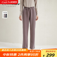 藍(lán)地cozy無壓舒適系列四面彈輕運(yùn)動直筒休閑褲女秋冬新品 霧靄紫 XL