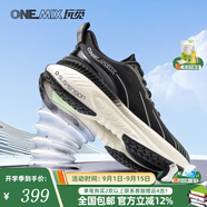 ONEMIX玩覓避震鞋跑步鞋男鞋運(yùn)動(dòng)鞋女慢跑鞋減震穩(wěn)定支撐透氣輕便防滑 熊貓黑 43