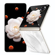 華為（HUAWEI）超輕薄小折疊屏5G手機(jī)青海湖電池單反級(jí)寫真相機(jī) 榮耀V Flip【山茶白】 12GB+256GB
