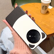 北勾【創(chuàng  )意素皮】適用oppoa5pro手機殼a3pro新款a2pro保護套a6pro全包防摔搞怪男女高級感軟邊卡通殼 【熊貓耳朵】加高保護鏡頭丨金屬鏡頭圈 OPPOA3Pro