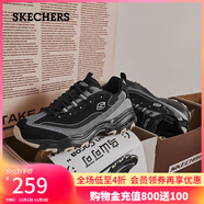 斯凱奇（Skechers）奶茶熊復(fù)古熊貓老爹鞋百搭情侶運(yùn)動(dòng)894265 黑色/灰色/BKGY 40