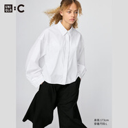 cici-shop小紅書(shū)爆款Uniqlo女裝棉質(zhì)短襯衫/長(cháng)袖襯衫空調衫25秋冬新款48048 01乳白色 155/80A/S 均碼