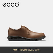 愛(ài)步（ECCO）德比鞋 牛皮增高休閑正裝皮鞋 混動(dòng)防水524704 可可棕 42 HL