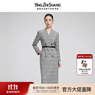 贏智尚格紋收腰連衣裙2025早春新款英倫風(fēng)格廳里廳氣西裝裙子女ZF03105 黑白千鳥格紋 2XL (44)