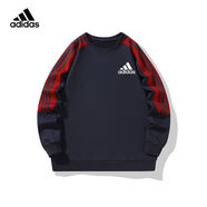 Y-3阿迪達斯三葉草運動(dòng)衛衣男女秋冬新款ins寬松休閑圓領(lǐng)套頭長(cháng)袖打 深藍色衛衣 L 105-120斤