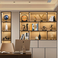 貝漢美（BHM）高檔輕奢總經(jīng)理辦公室擺件工藝品高端大氣創(chuàng)意客廳書房酒柜裝飾品 高端大氣上檔次16件套A