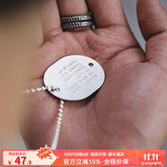 馬登福叔美式復(fù)古字母軍牌吊墜嘻哈蹦迪土酷掛件痞帥潮配件配飾 鋼制軍牌馬登工裝