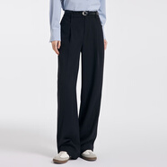 達佳詩(shī)黑色西裝套裝女大學(xué)生面試高級感小個(gè)子秋冬正裝職業(yè)女士西服外套 黑色西褲【搭配一?？畚餮b】 S 【適合90-105斤可穿】