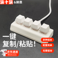 獺惠【提高辦公效率】自定義小鍵盤 宏編程快捷鍵鍵盤 一鍵復(fù)制粘貼Excel表格工作會(huì)計(jì)PPT剪輯師代碼 【四鍵】【擴(kuò)展預(yù)設(shè)升級(jí)】丨預(yù)設(shè)配置+擴(kuò)展塢+轉(zhuǎn)接頭 有線款