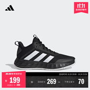 adidas OWNTHEGAME 2.0低幫團(tuán)隊(duì)款實(shí)戰(zhàn)運(yùn)動(dòng)籃球鞋男子阿迪達(dá)斯 黑/白   41